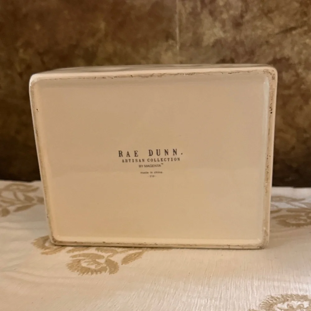 Rectangular Cream Ceramic Dish